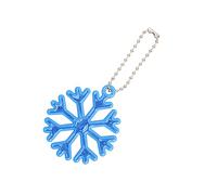 KAHDGSS Christams Party Reflective Keychain Snowflake Reflective Warning Pendant Reflector Pendants Handbag Charm Snowflake Shape Bag Pendant