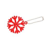 KAHDGSS Christams Party Reflective Keychain Snowflake Reflective Warning Pendant Reflector Pendants Handbag Charm Snowflake Shape Bag Pendant
