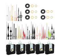 KAHDGSS Clock Repair Kits Includes 5Pieces Quiet Movement Mechanism And Various Decorative Hands For Wall Restorations Wall Movement Parts