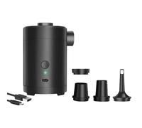 KAHDGSS Compact Rechargeable Inflator with Fast Charging 4 Attachments & Auto Shutoff for Outdoor Beach Essentials Fast Inflation Deflation Pumps