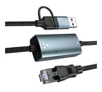 KAHDGSS Compactly 2.5Gbps USB to Ethernet Adapter with USB C for Faster Data Transfer Type C to Ethernet Adapter
