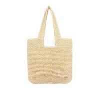 KAHDGSS Contemporary Woven Straw Bag For Women Large Capacity Lightweight Travel Essential Beach Shoulder Purse For Holiday Vacation Straw Bag