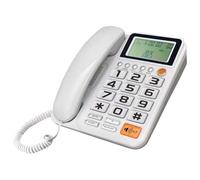 KAHDGSS Corded Phone Landline Home Phone Landline Telephone with Call Display for Hotel Bathroom Large Button Telephone