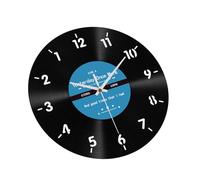 KAHDGSS Creative Backwards Running Time Wall Clock 12Inch Vintage Artistic Vinyls Record Designs Wall for Home Decors Vintage