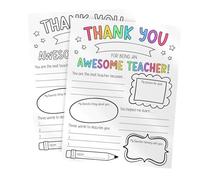 KAHDGSS Creative Classroom Activity Coloring Poster Set For Teacher Appreciation Week Student Craft Gift Primary Middle Schools Teacher Memory Book Coloring Activity