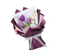 KAHDGSS Crochet Flower Bouquet Set for Adult Beginner Includes Step-by-Step Instruction Crochet Hook Yarn Stitching Marker Clip