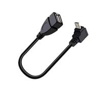 KAHDGSS Durability 90Degree Angled USB a to USB Adapter Connectors for Smartphones Tablets and External Devices Angled Converter