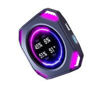 KAHDGSS Dynamic ARGB Computer Sensors Screen 2.1In Panel Real Time USB C Connecting Water Cooling Display USB Power GPU/CPU Temperature Display