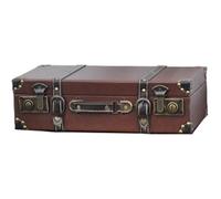 KAHDGSS Elegant European PU Leather Suitcases Spacious Handheld Travel Trunk for Collector and Enthusiasts Daily Casual Use