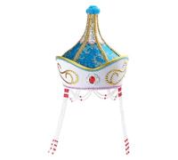 KAHDGSS Embroidery Mongolian Hat Theater Costume Hat with Ethnic Pattern for Stage and Folk Dance Event Photo Wear Ethnic Stage Show