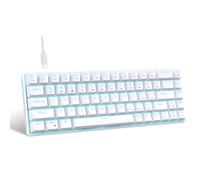 KAHDGSS Ergonomic 68 Mechanical Gaming Keyboard Double Shot Injections Hot-Swappable With Clicky Switches Backlighting Mechanical Keyboard