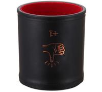 KAHDGSS Fashion PU Leather Dices Cup Hand Pattern Shaker Quiet Pubs Supply Dices Cup Unique