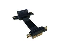 KAHDGSS Fast Speed PCIe4.0 1X Extension Cable Flexible Metal Extension Cord for PC Expansion Cards