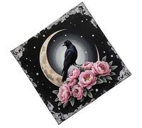 KAHDGSS Fleece Tarots Reading Cloth 3 Colorful Spiritual Design Portable Foldable Washable Divination Accessory Tarot Ritual Cloth