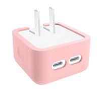 KAHDGSS Flexible Silicone Power Adapter Cover Protective Case Skin for 35W Double USB C Interfaces Charging Adapter Charging Head Protector