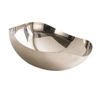 KAHDGSS Large Serving Bowl Stainless Steels Fruit Countertops Modern Fruit Basket Snacks Storage Decorative Centerpiece Dining