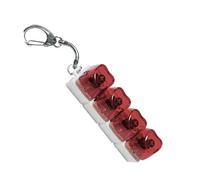 KAHDGSS LED Brightened Heart Keychain Ease Toy with Press Button for Pack Phone Deck Lovely Heart Keychain Pressable Desk Toy with Glowing Light