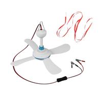 KAHDGSS Lightweight 12V Portable Hanging Fan Fly Quick Release Leaves for Easy Storage in Car and Tents Travel Clip