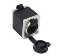 KAHDGSS Locking RJ45 Female To Female Clip Defended Ethernet Link For CAT6/CAT5e Net Extension With Aluminum Mixture Housing