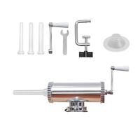 KAHDGSS Multiple Purpose Aluminum Frankfurter Maker Dense Size Manual Action Twelve Hundred Family Gatherings and Food Shops Horizontal Frankfurter Stuffer with Tube