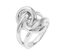 KAHDGSS Multipurpose 18K Gold Plated Double Layer Knot Rings Sturdy Stainless Steel Materials For Everyday And Party Wear Fashion Knot Rings