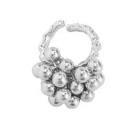 KAHDGSS Multipurpose Adjustable Five Petals Flower Rings Decoration For Trendy Women With Elegant Gold And Silver Finish Elegant Open Rings