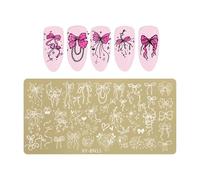 KAHDGSS Nails Stencil Plates Butterfly Flower Designs Nails Art Accessory Stainless Steel For Home Salon Use Manicure Decors Stainless Steel Nail Stencils