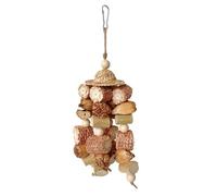 KAHDGSS Natural Parrots Toy Colorful Hanging Bird Toy Bird Beak Grinding Training Toy For Media And Small Bird