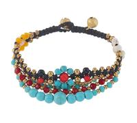KAHDGSS Original Thai Ethnic Styles Handwoven Featuring Natural Stone And Designs For Trendy Women Ladies Ethnic Etyles Jewelry