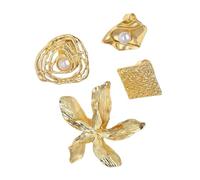 KAHDGSS Pack Of 4 Fashionable Alloy Rings Distinctive Styles For Trendy Women Great For Commuting Dates And Celebrations Casual Elegant Rings