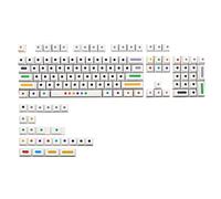 KAHDGSS PBT Keycap Cherry Profile 128 Keys White Color Dots Keycaps Suitable for Mechanical Keyboard Installation (MX Switch)