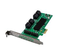 KAHDGSS PCI-E 1X To Expansion Card 8 Full Speed Ports 6Gbps Transfer Expansion Hard For Win7 / 8/10