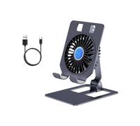 KAHDGSS Phone Tablets Cooling Stand with 3 Second Fast Cooling Fan Adjustable and USB Type C Easy to Carry Aluminum Phone Holder