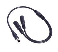 KAHDGSS Power Splitter Cable 5.5x2.1mm 1 to 2 Way Y Adapter for LED Light, CCTV Camera, Routers Power Splitter Cable