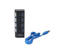KAHDGSS Powered USB Hub USB3.0 High-speed Transmission 4 Port Hub Splitter 1 To 4 USB2.0 Hub Multi-port Notebook Desktop