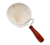 KAHDGSS Premium Flannel Coffee Filter Bag with Wooden Handle Washable Cloth Tea Strainer for Rich Flavor Extractions Home Cafe Washable Coffee Sock Strainer