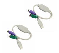 KAHDGSS PS2s To USB Cable To Male Active To 2x Adapter Keyboards Converters Adapter For Keyboards USB Splitter Cable