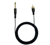 KAHDGSS RCA Cable Line Connector Tattoo Machine Power Supply Accessory Tattoo Clip Cord 6.35mm to RCA Adapter Line Soft-TPE 1.8m