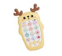 KAHDGSS Rechargeable Kids Pretend Play Phone Deer Design Simulation Mobile Educational Toy with Nursery Rhymes for Toddler Simulation Toy for Kids