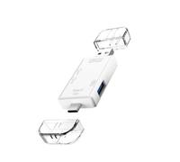 KAHDGSS SDTF Card Reader With USB MicroUSB And USB C Connectors For Various Devices