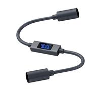 KAHDGSS Secure 5.5X2.1Mm Female to Female Connection with LED Light Display for Satellite Miniature for Power Extension Cable