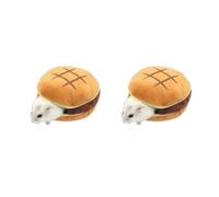 KAHDGSS Small Animal Soft Bed Warm Burger Shaped Toy House Cage Decor For Hamsters Small Playing Small Animal Hamster Bed House Winter Warm