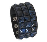 KAHDGSS Soft Square Studded PU Leather Wristband Adjustable Comfort for Daily Use Unisex Studded Wristband