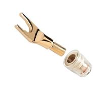 KAHDGSS Strong Y Fork Banana Plugs Adapter Oxygen Easy Copper Y Type Terminal Connector Suitable for Enhanced Cleanness Oxygen Easy Bronze