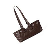 KAHDGSS Stylish Studded Motorcycle Inspired Underarm Bag Convertible Shoulder Handbag Practical PU Large Capacity Fashionable Accessory Trendy Studded Handbag