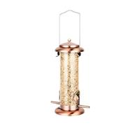 KAHDGSS Two Port Bird Supplier Metal Construction Large Capacity Proof for Outdoor Use Easy Cleansing Vintage Fashion Deck Large Capacity Metal Bird Supplier