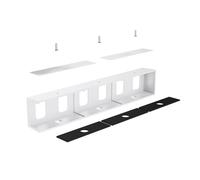 KAHDGSS Under Table Computer Mount Durability Metal Construction For Computer Keyboards Studio Space Optimization Secure Install Aluminum Under Desk Mount