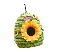 KAHDGSS Unique Woven Design Bird Home Including Drainage Holes Perfect for Sparrows Bluebirds and Finches Balcony Bird Habitat