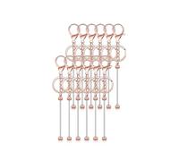 KAHDGSS Unleash Creativity with 12 Pcs Alloy Keychain Making Set for Beading Projects and Personalize Gifts Trendy Adults Gifts Crafting Keychains