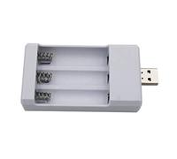 KAHDGSS USB Plug Compact 3-Slot 5V/2A For Rechargeable Ni-Cd Battery AA /AAA1.2V Portable Battery Rechargeable